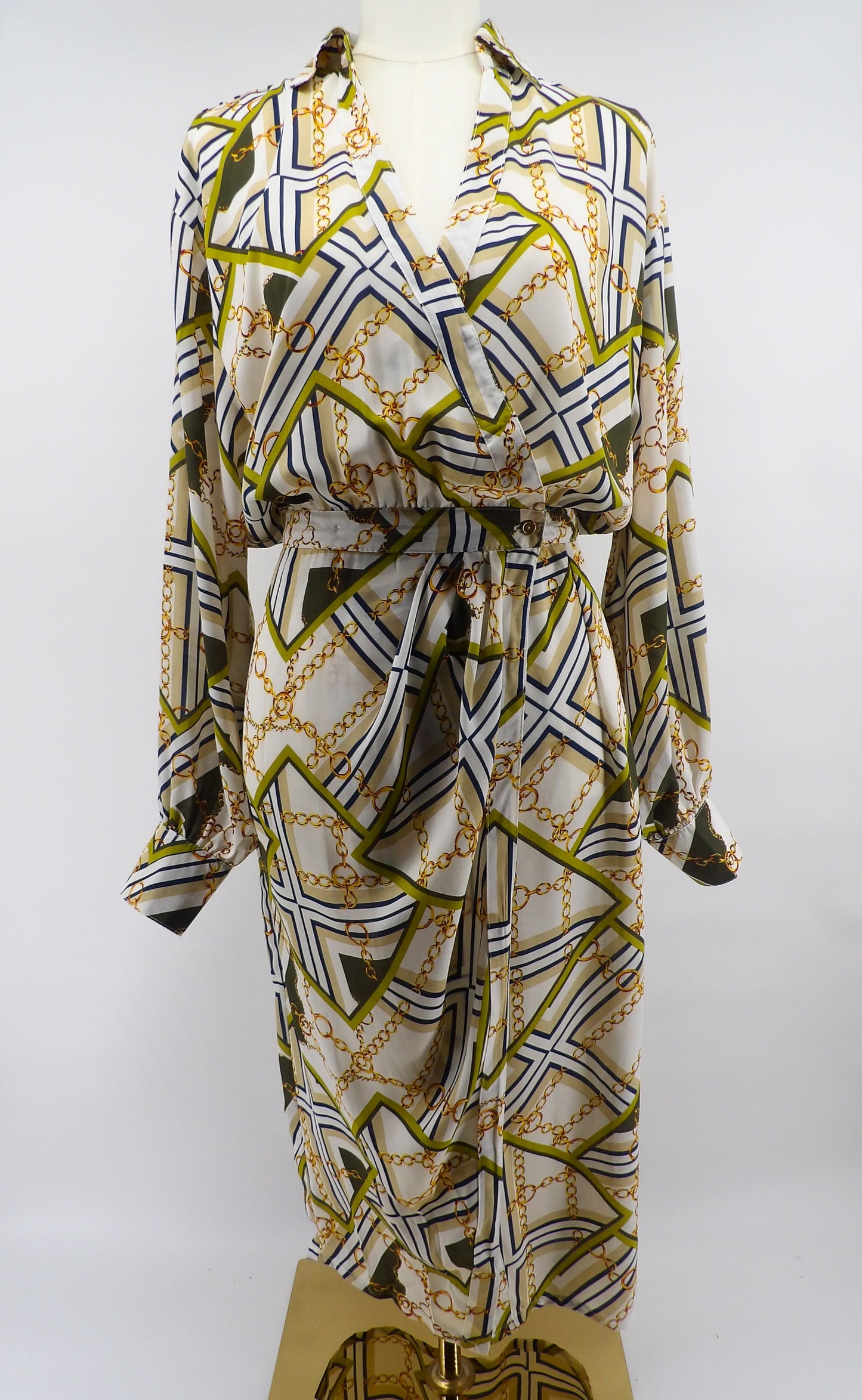WRAP MIDI DRESS
