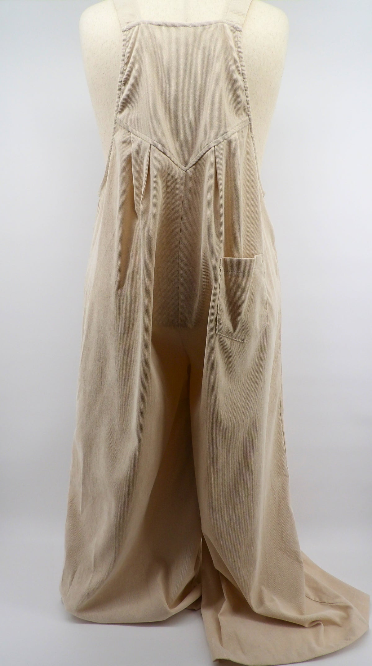 CURVY WIDE LEG CORDUROY JUMPSUIT