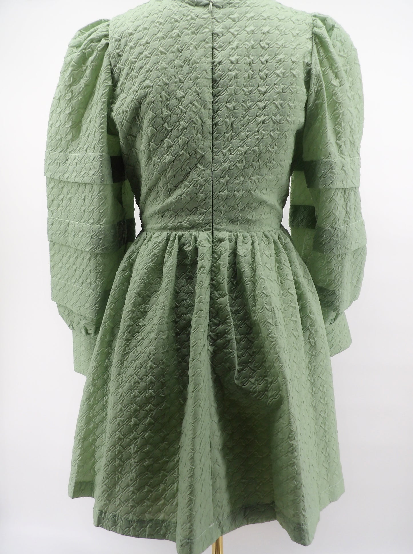 LONG TIERED SLEEVES & FLARE MINI DRESS