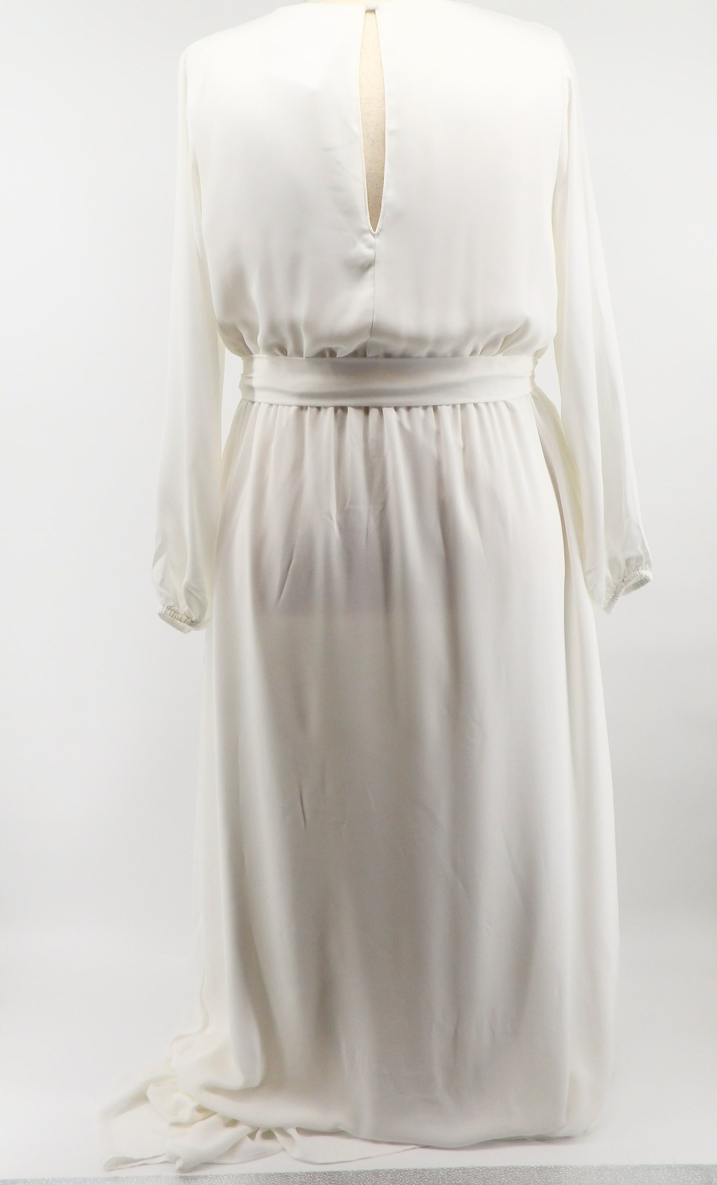 CURVY SURPLICE MAXI GOWN DRESS