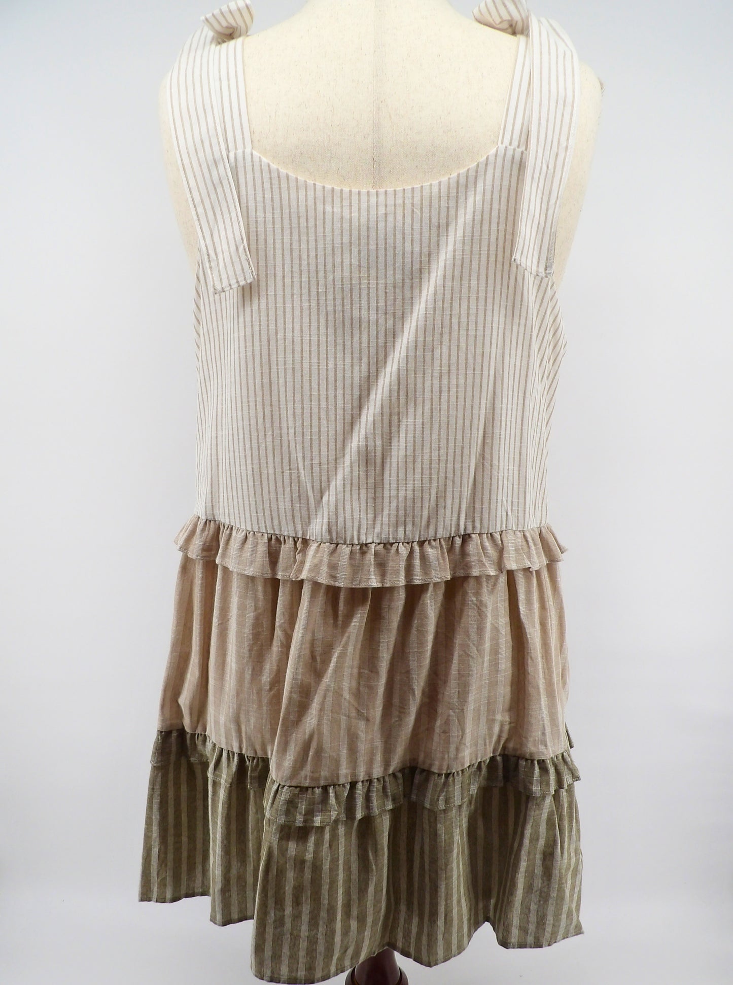 CURVY COLORBLOCK STRIPES TUNIC MINI DRESS