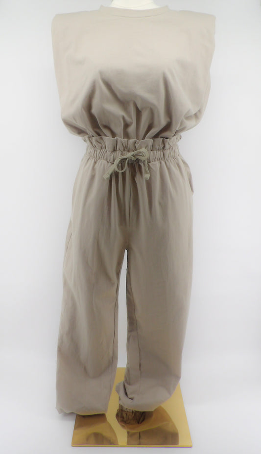 SHOULDER PADS JUMPSUIT