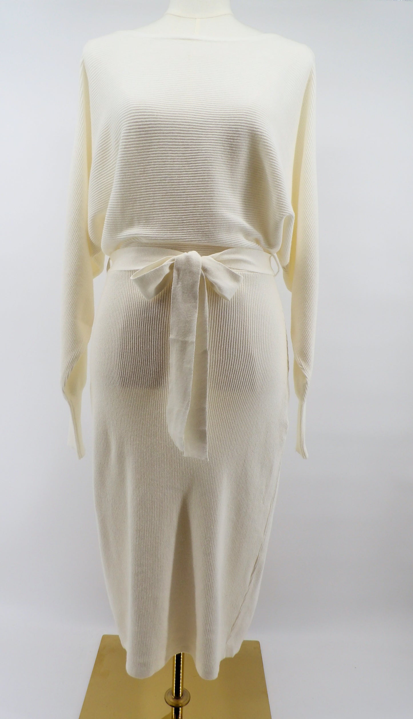 RIBBED BODYCON MIDI DRESS