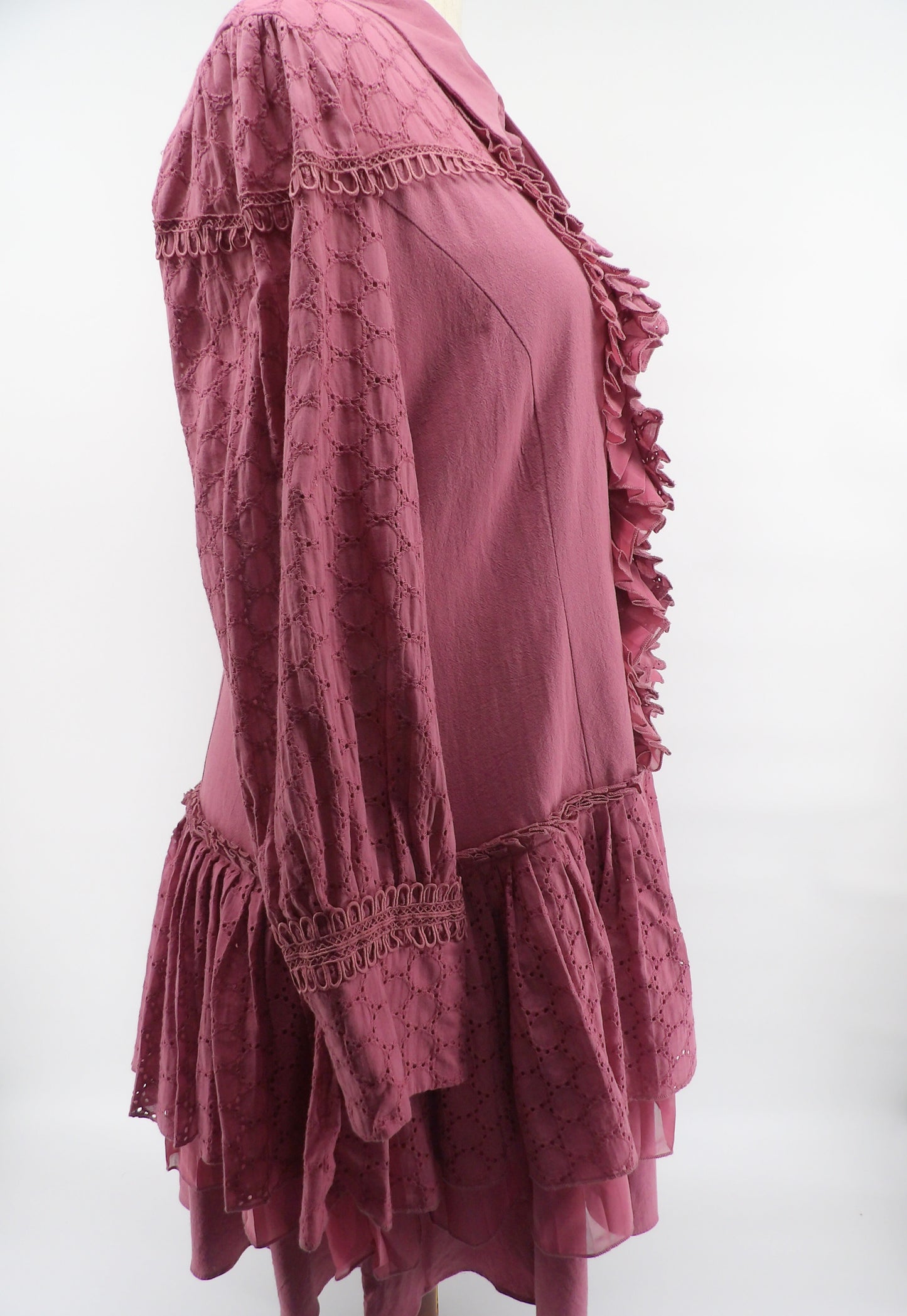 CURVY RUFFLE TIERED MINI DRESS