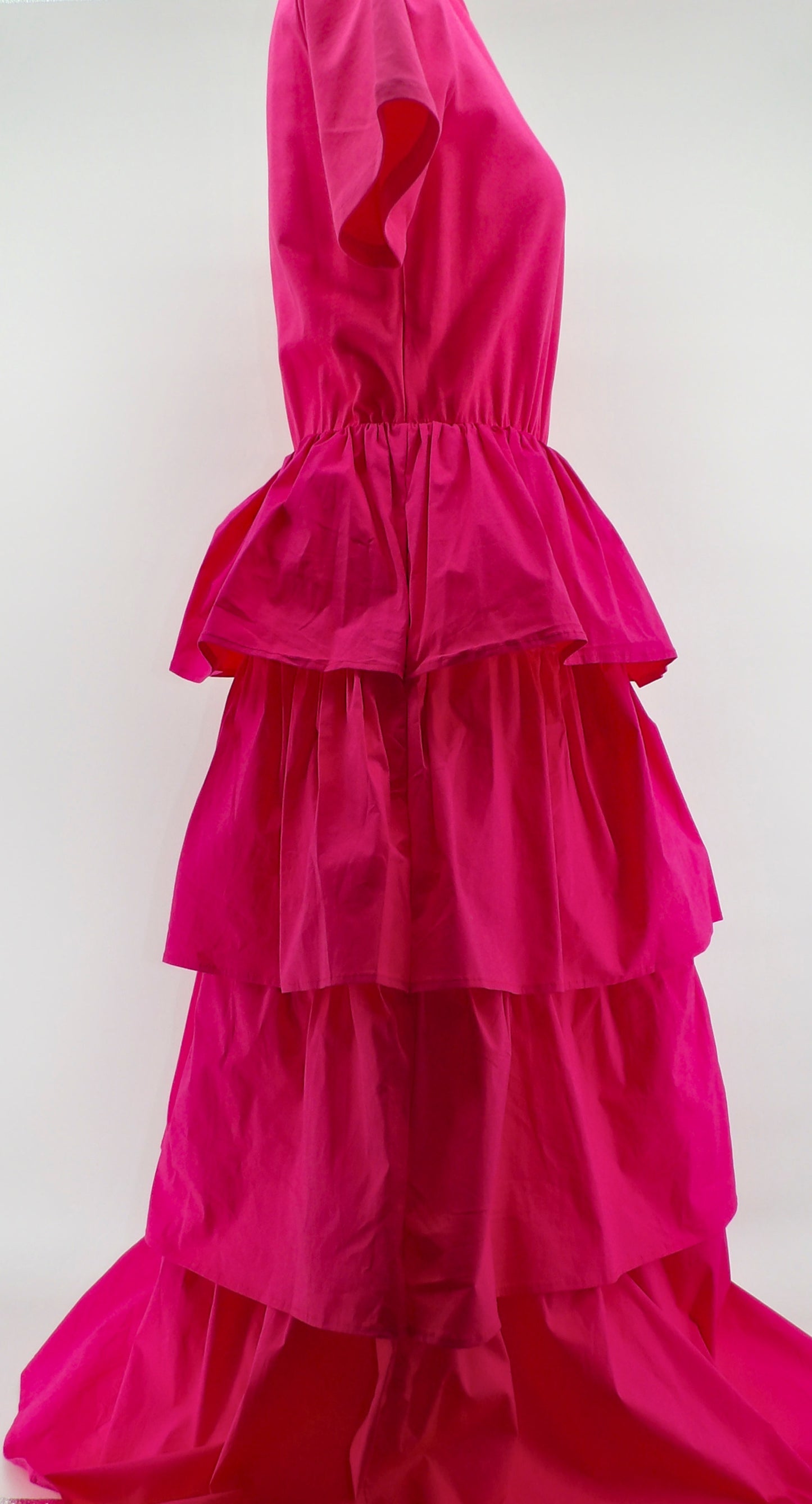 RUFFLE TIERED MAXI DRESS