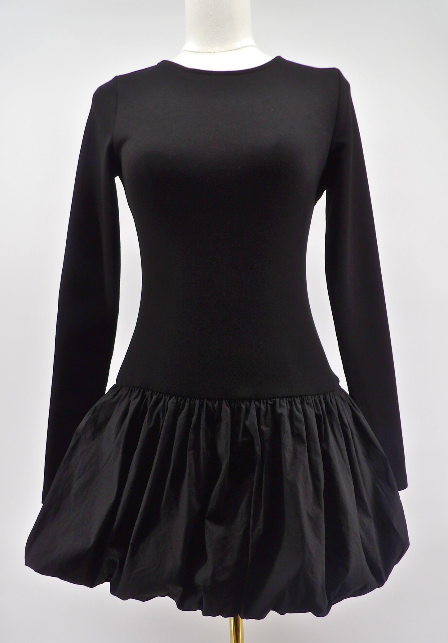 OPEN BACK FIT & FLARE MINI DRESS