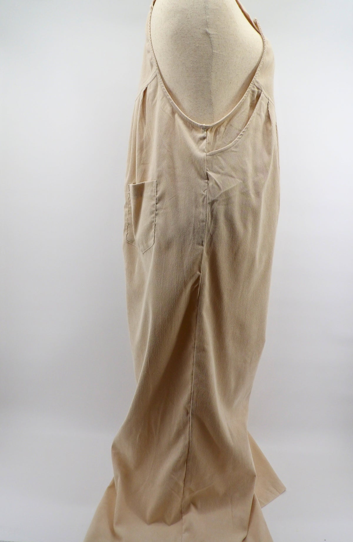CURVY WIDE LEG CORDUROY JUMPSUIT