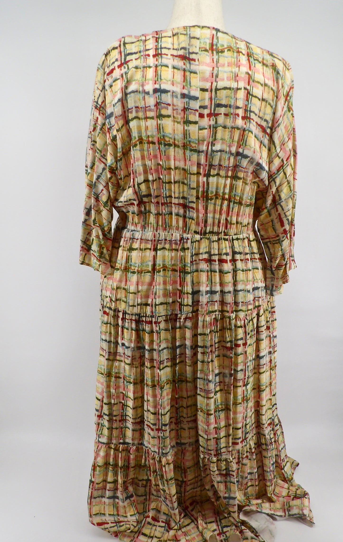 CURVY MULTI PRINT MAXI DRESS