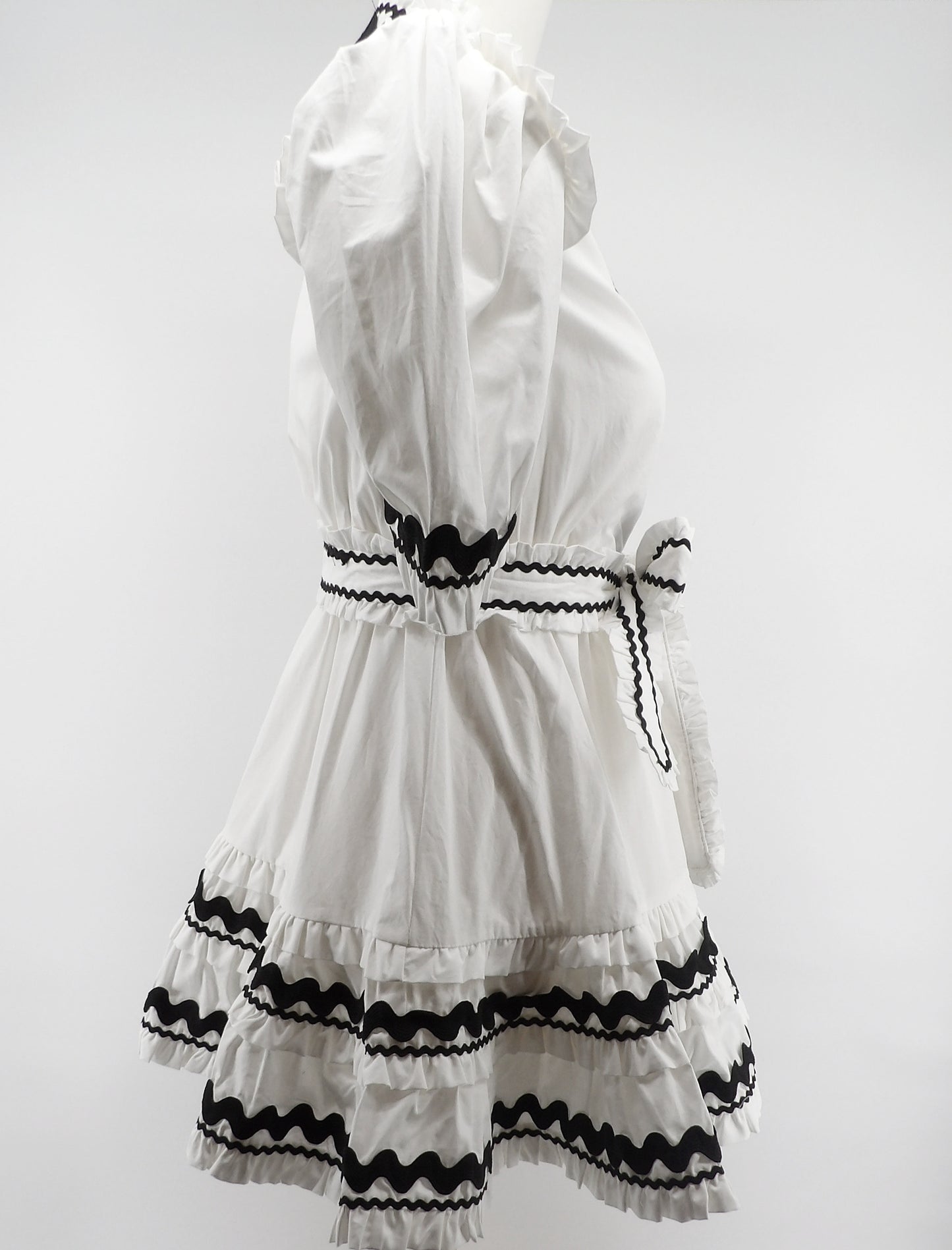 TRIM DETAILED MINI DRESS