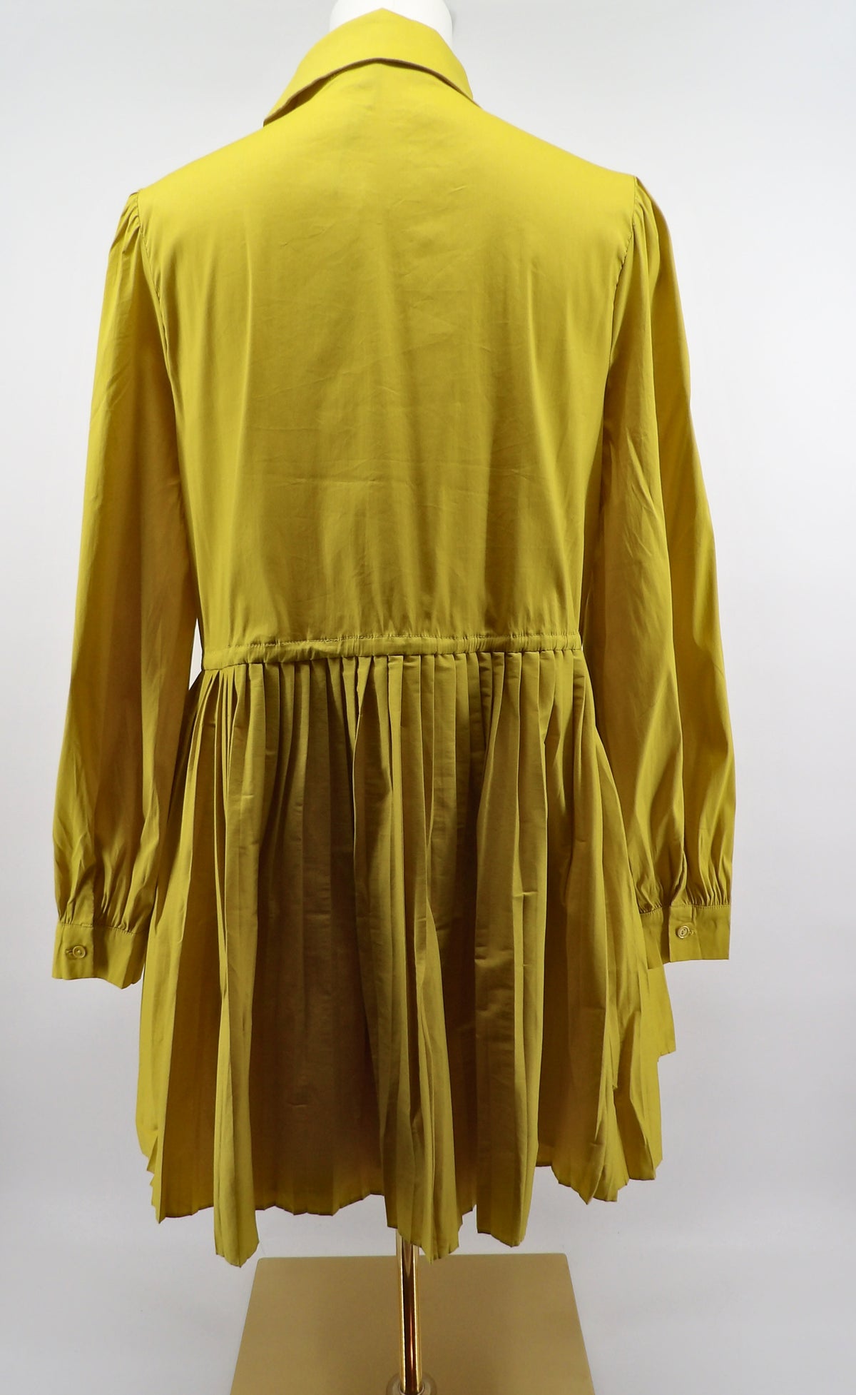 FIT & FLARE PLEATED MINI DRESS