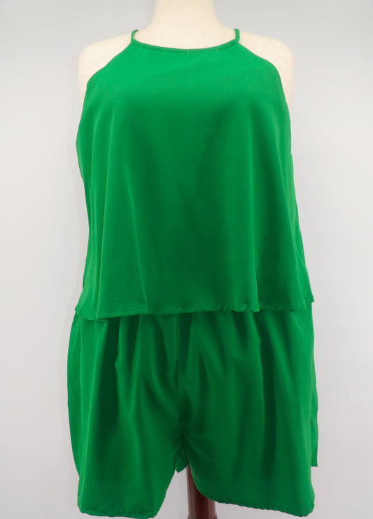 CURVY ELASTIC WAIST ROMPER
