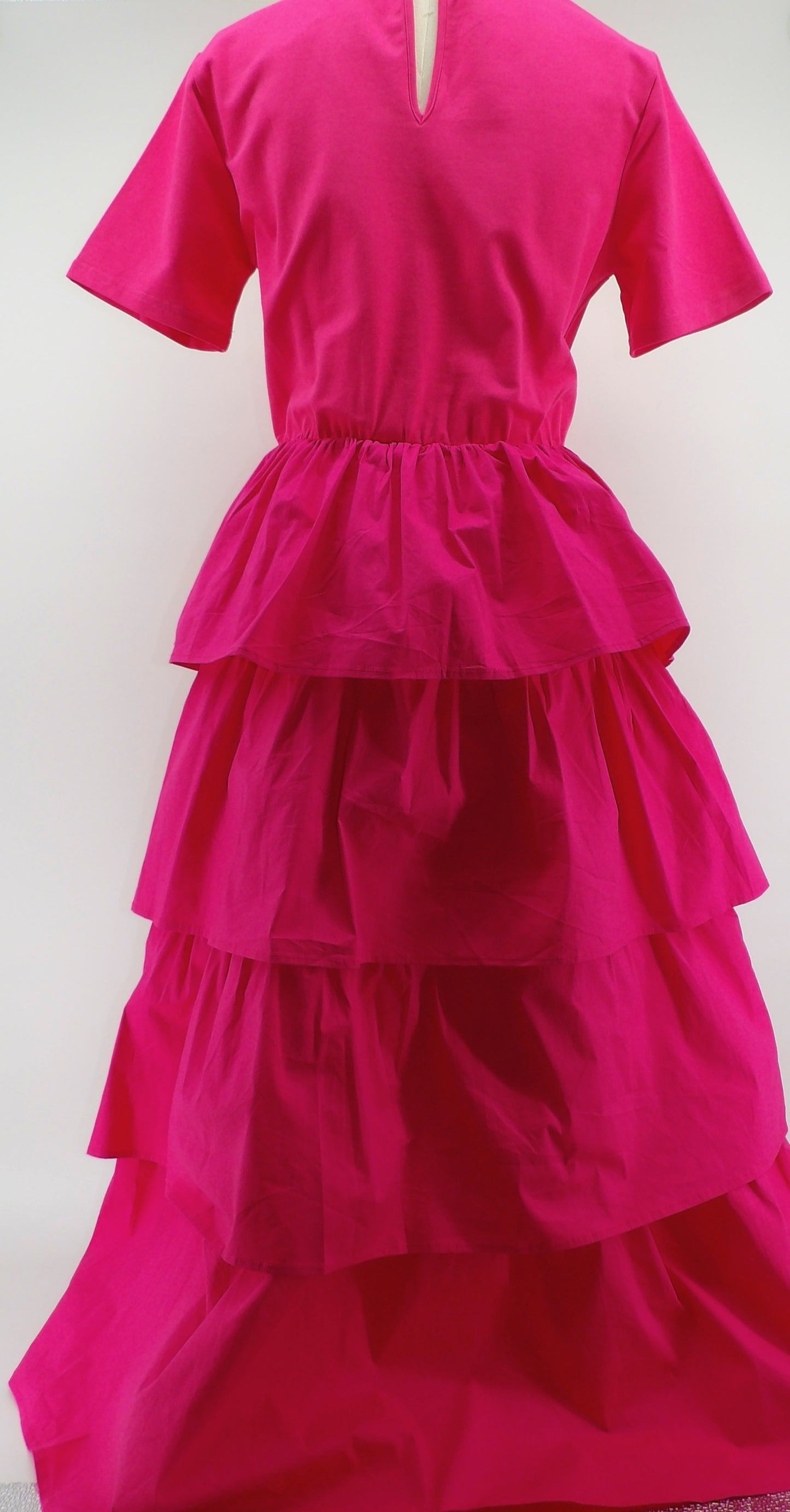 RUFFLE TIERED MAXI DRESS