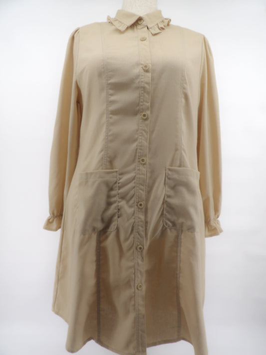 CURVY FRONT POCKETS MINI DRESS