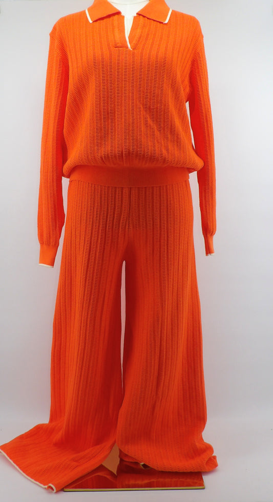 KNITTED TOP & PANTS SET