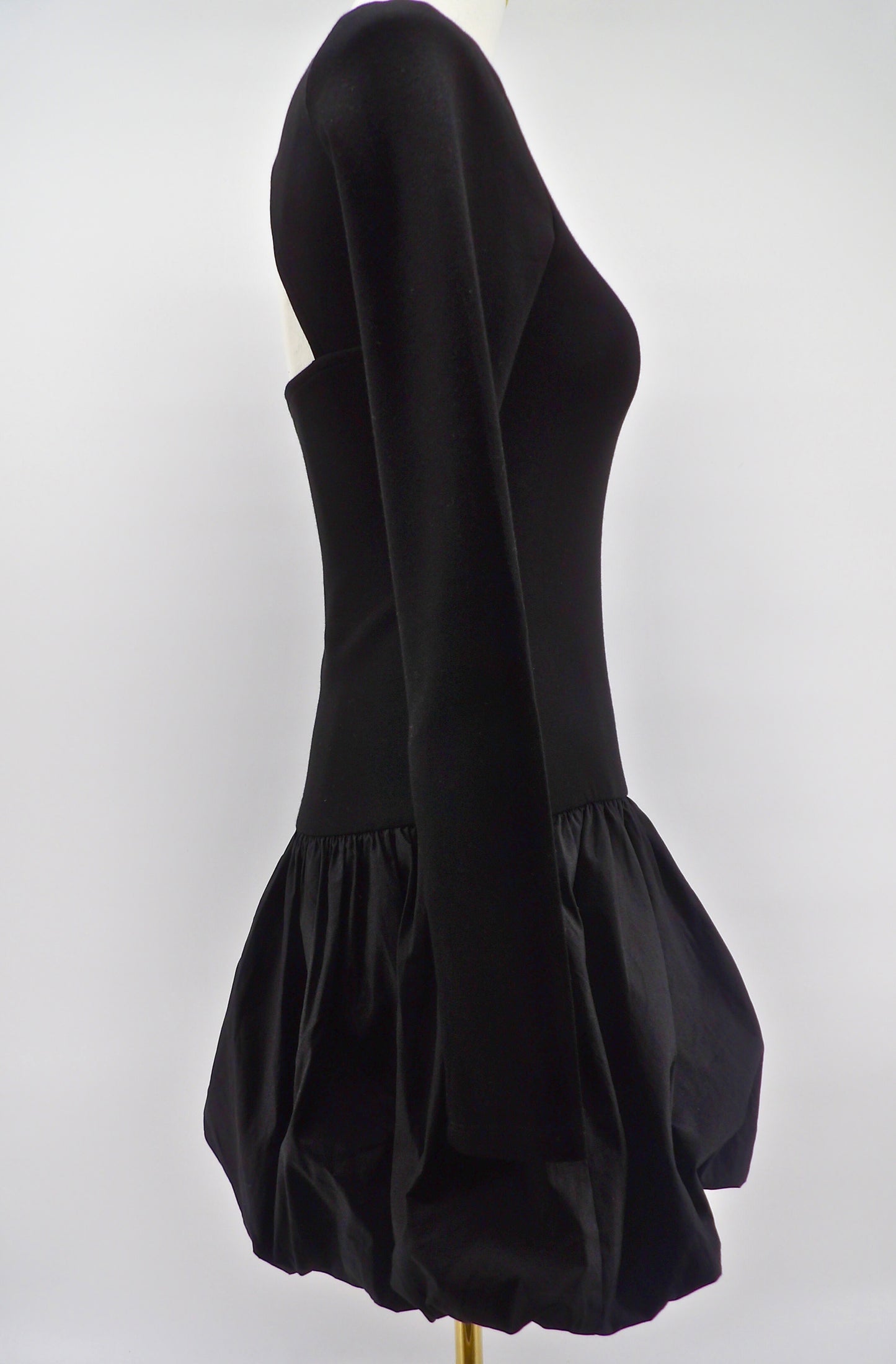 OPEN BACK FIT & FLARE MINI DRESS