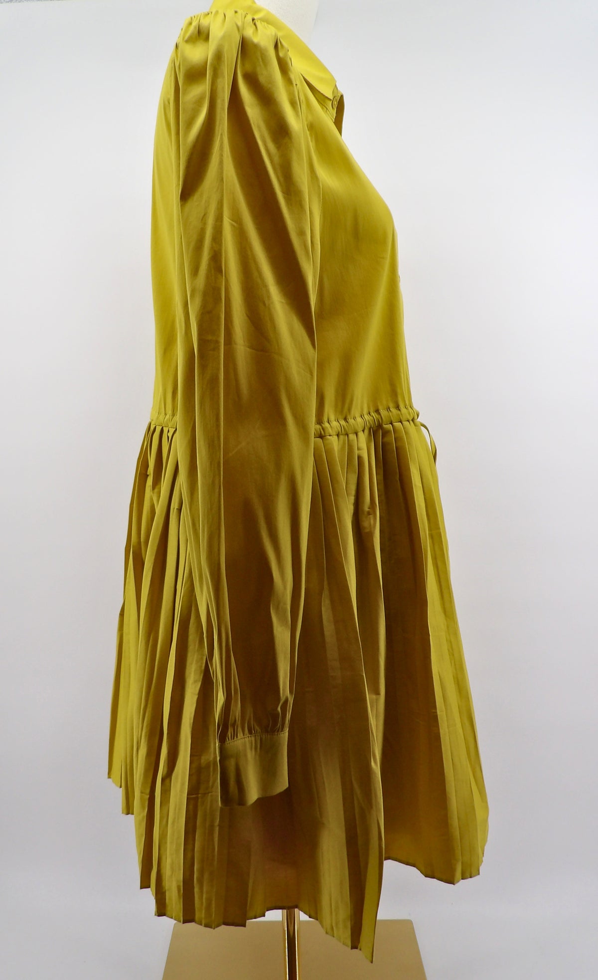 FIT & FLARE PLEATED MINI DRESS