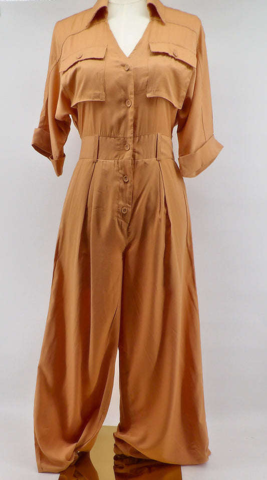 POCKETS WIDE LEG JUMPSUIT
