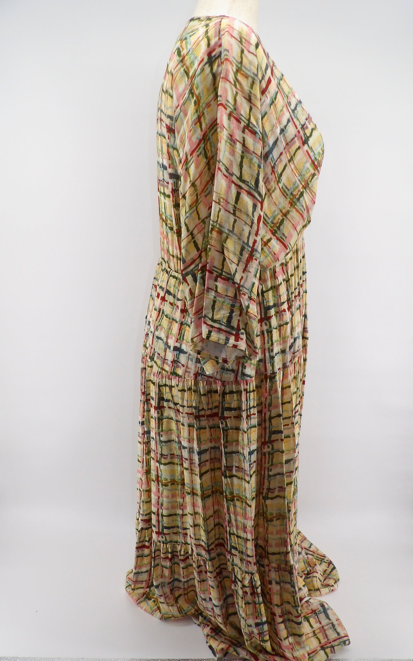 CURVY MULTI PRINT MAXI DRESS